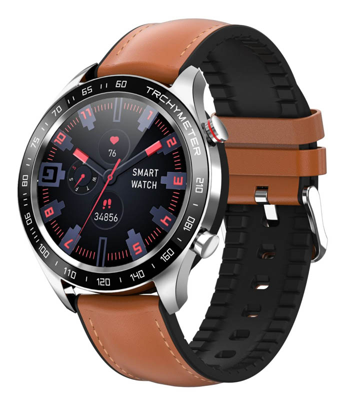Ρολόι Χειρός DAS4 SG22-203075032 Smartwatch Brown Leather Strap DAS4
